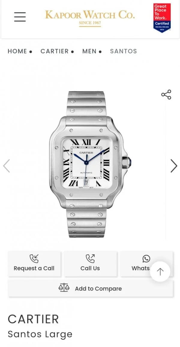 CARTIER SANTOS AUTOMATIC