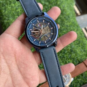Tommy Hilfiger Leather Automatic Premium Blue