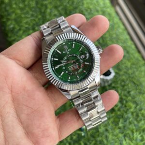 Rolex Skydweller Quartz Silver Green