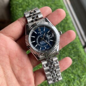 Rolex Skydweller Quartz Silver Blue