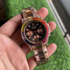 Rolex Rainbow Quartz Rose Black