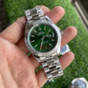 Rolex DateJust Silver Green