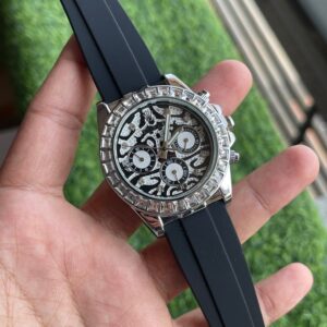 Rolex Tiger Hardik Pandya Edition Quartz Silver Black